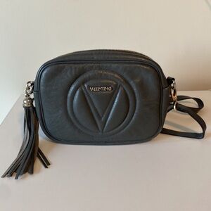 Mario by Mario Valentino Mia Logo Leather Camera Shoulder Bag